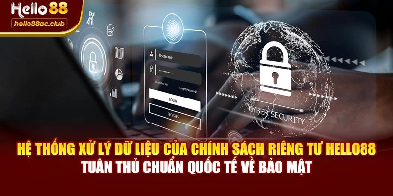 Hệ thống xử lý dữ liệu của chính sách riêng tư Hello88 tuân thủ chuẩn quốc tế về bảo mật