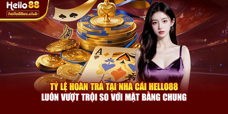 Tỷ lệ hoàn trả tại Nhà cái Hello88 luôn vượt trội so với mặt bằng chung