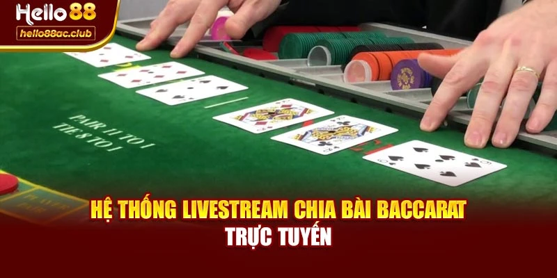 Hệ thống livestream chia bài Baccarat trực tuyến