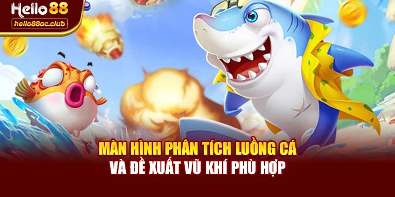 Màn hình phân tích luồng cá và đề xuất vũ khí phù hợp